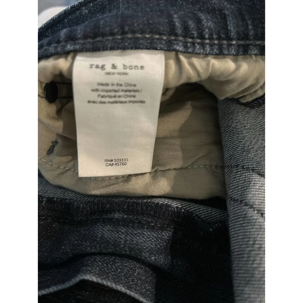 Rag & Bone New York Fit 1 Skinny Med Blue Hughes Stretch Denim Jeans 34x32 EUC - Picture 8 of 14